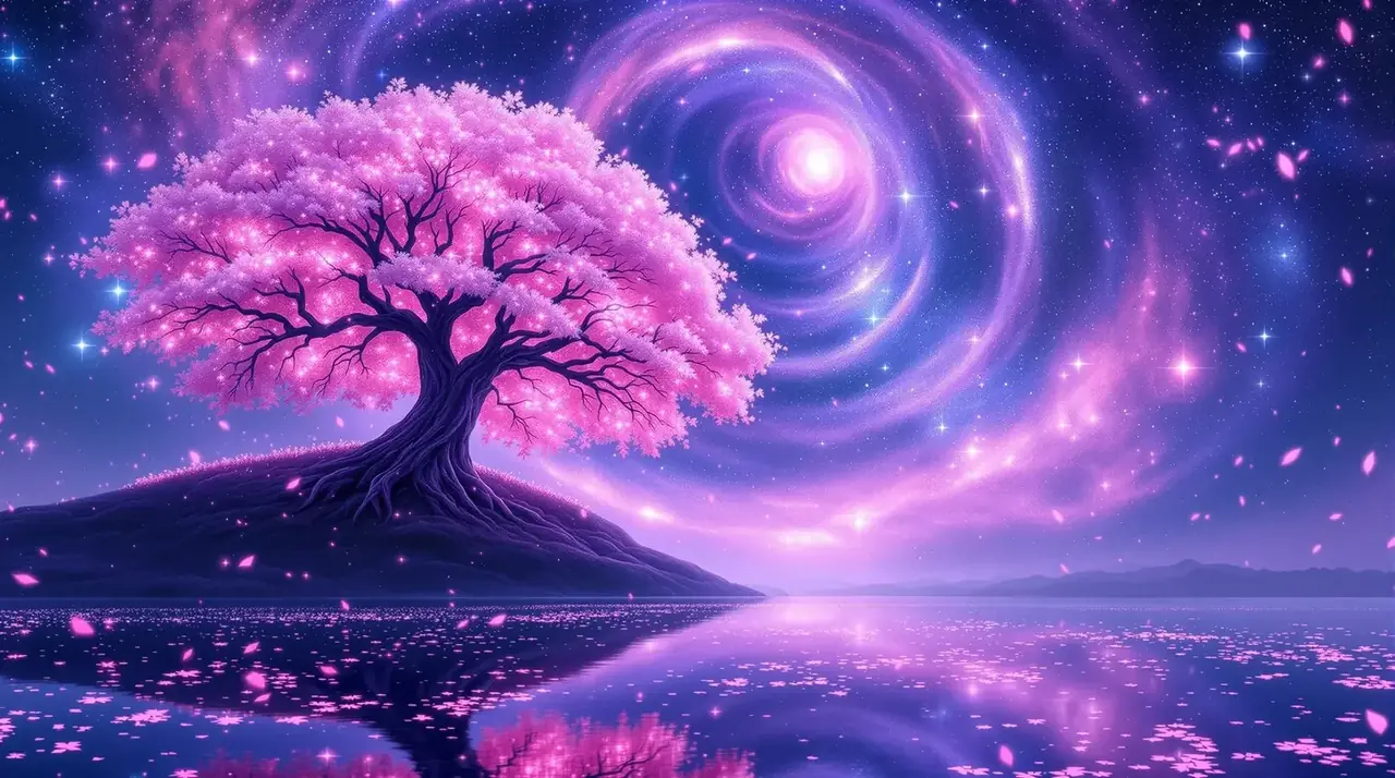 在线漫画夜樱星光幻想场景